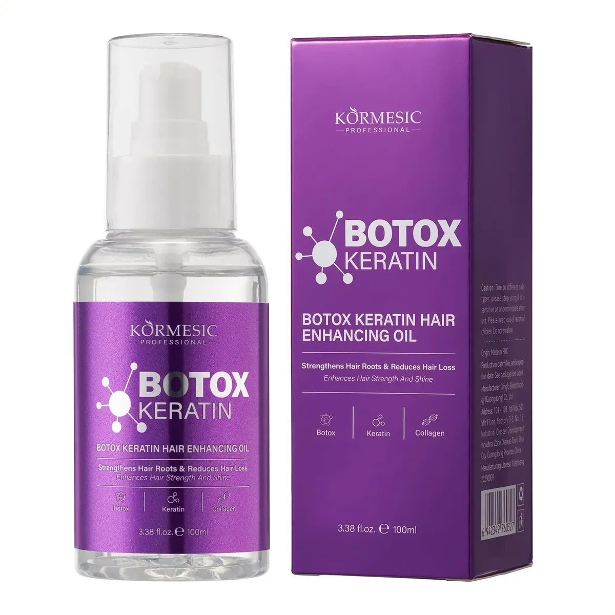 Aceite Capilar Reparador con Queratina y Colágeno – 100ml