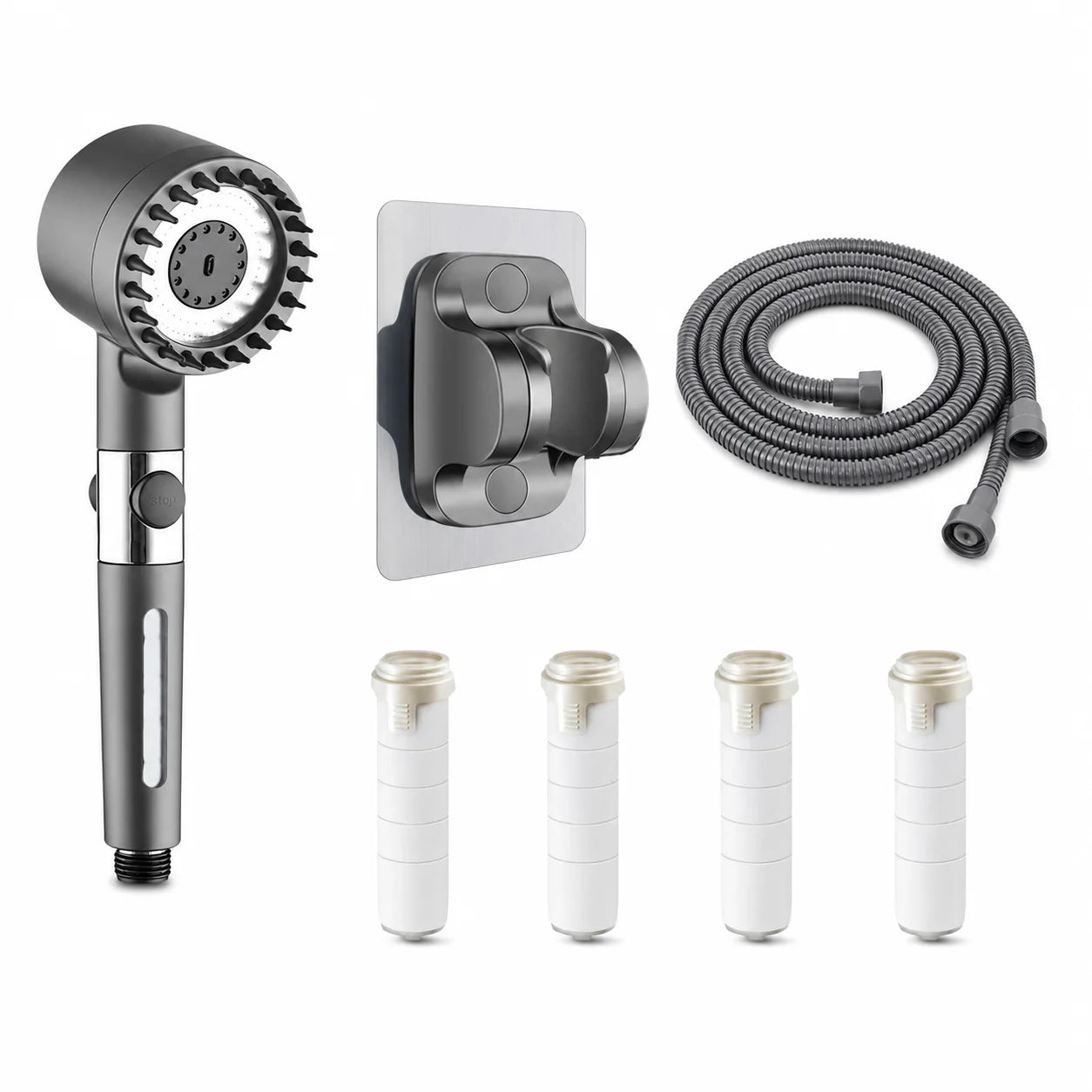 AquaFlow Turbo — Alcachofa de Ducha de Alta Presión
