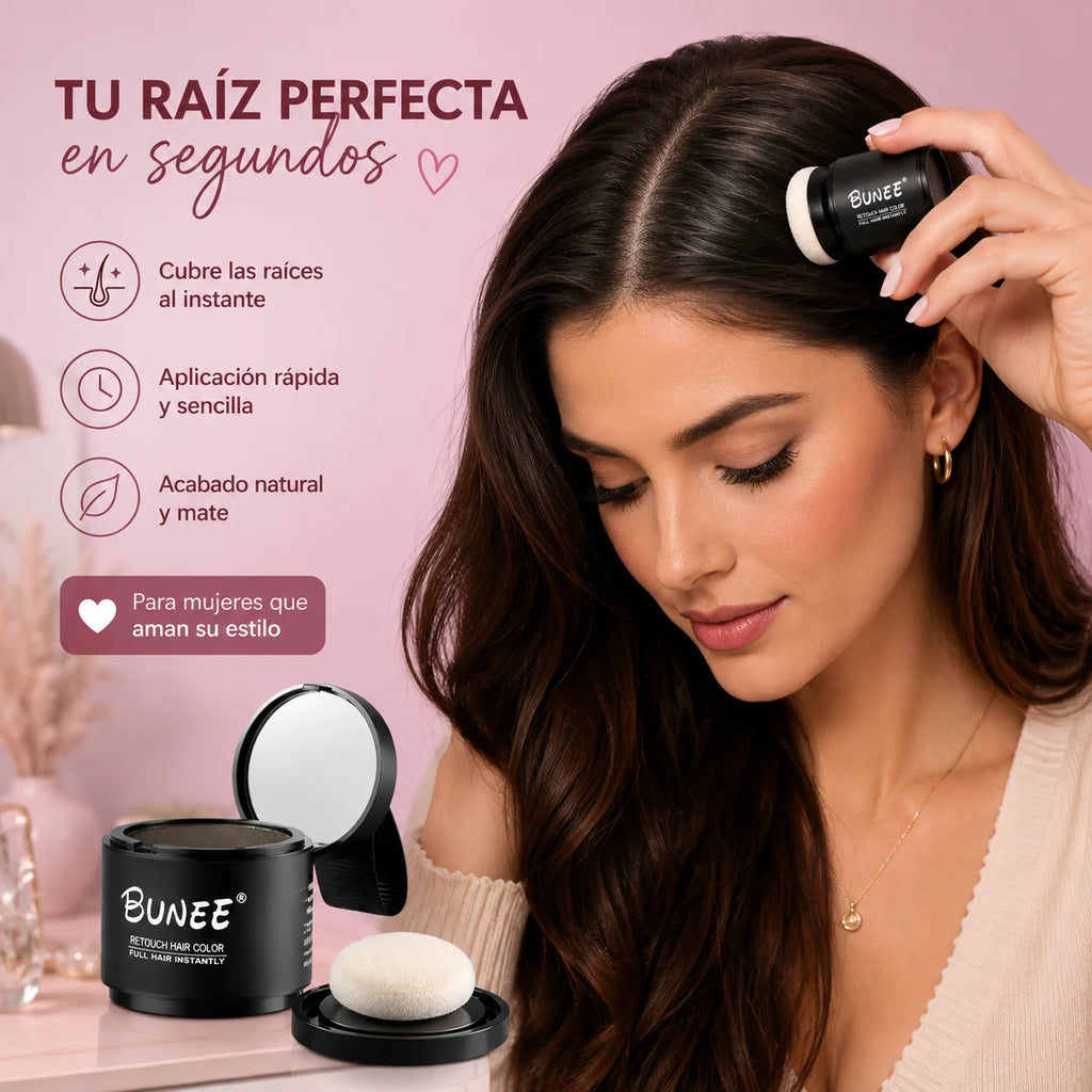 Bunee Hair Powder — Polvo Corrector Capilar Instantáneo