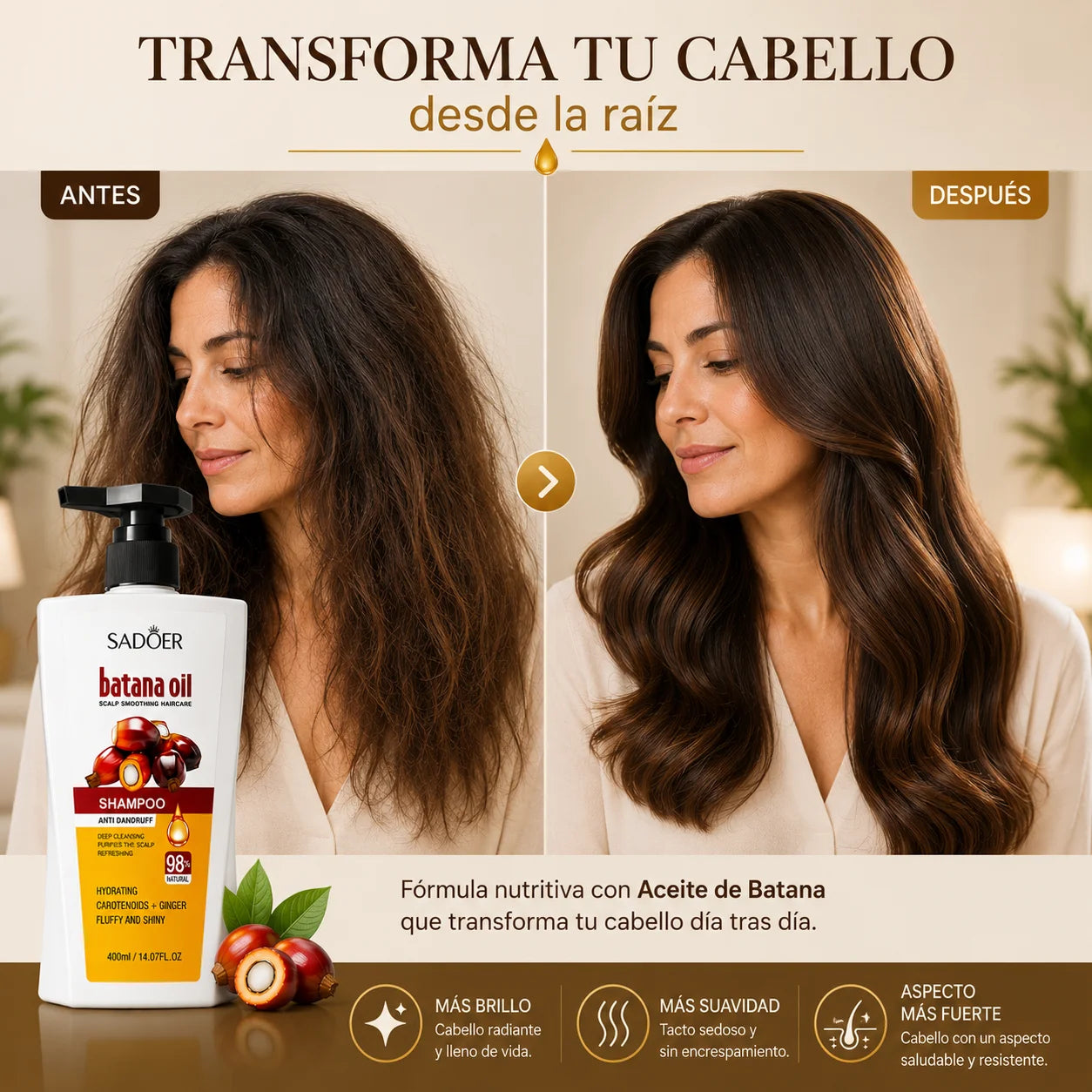 Batana Oil Shampoo — Champú Purificante con Aceite de Batana 400ml