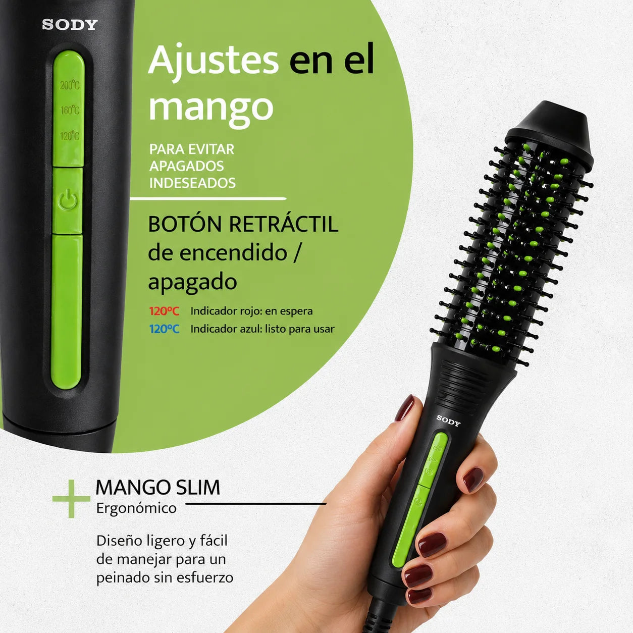 Smooth Brush Pro — Cepillo Alisador Cerámico