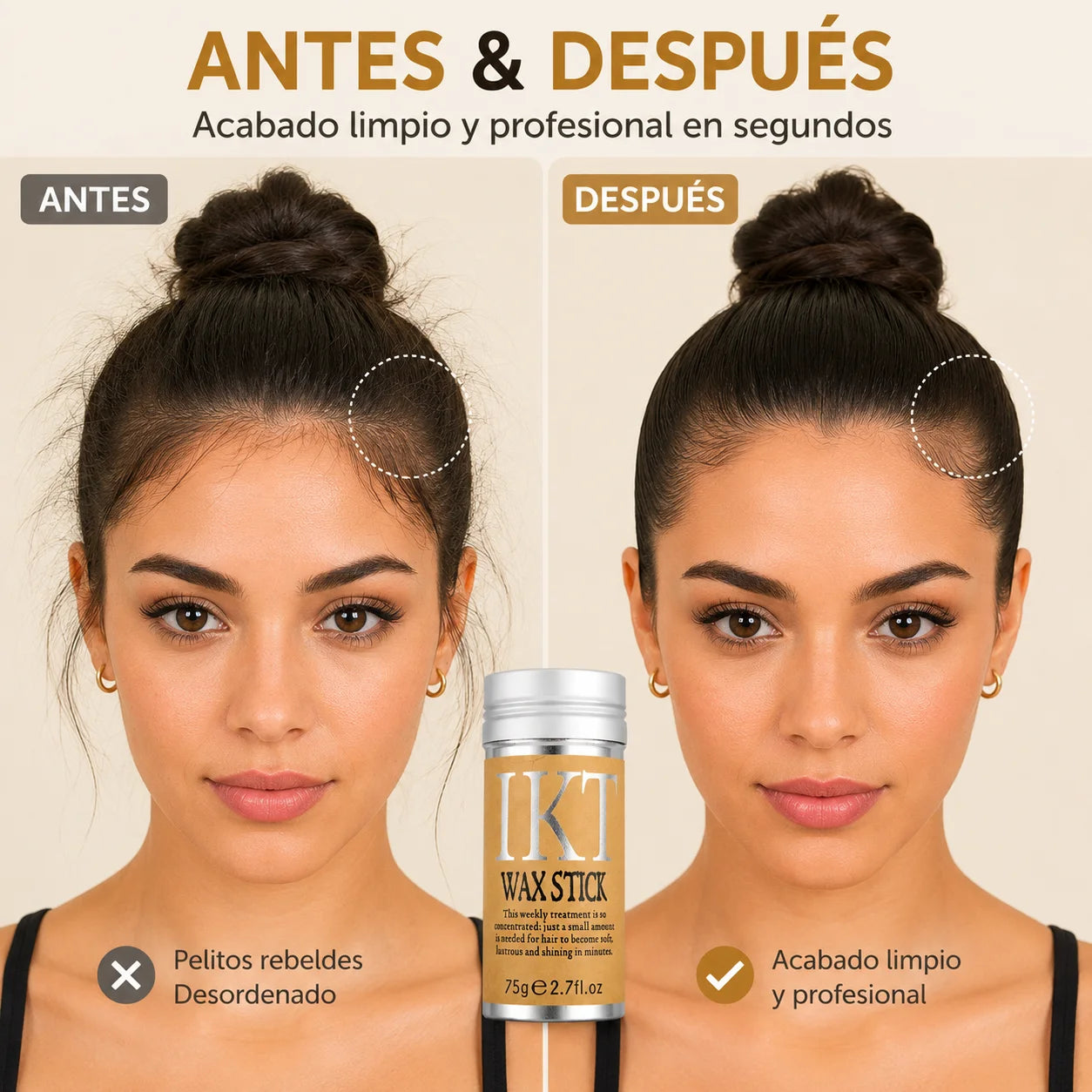 Wax Stick — Barra de Cera Moldeadora para Cabello